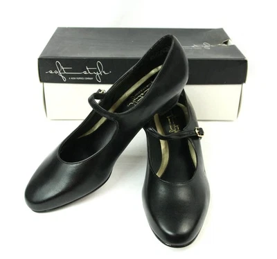 Zapatos de tacón Mary Janes estilo suave vintage Deadstock Hush Puppies 7 nuevos con caja Foto 1 de 4