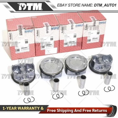 Juego de 4 pistones y anillos de motor OEM para Mercedes-Benz C160 C180 C200 1.5T 2640301900 Foto 1 de 4