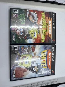 Nicktoons: Battle for Volcano Island & Unite Bundle PS2 PlayStation 2 CIB Tested - Picture 1 of 3