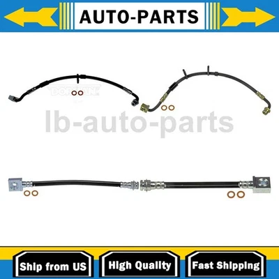 Manguera de freno delantera trasera 4 piezas para Ford E-450 Super Duty 2006-2007 6,0 L Foto 1 de 4