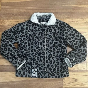 Disney Mickey Mouse Cord-Kunstfelljacke Leopardenmuster, Größe 5/6 - Bild 1 von 11