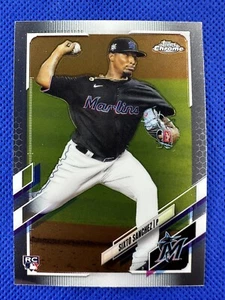 2021 #193 Sixto Sanchez Topps Chrome Baseball RC Miami Marlins - Picture 1 of 2