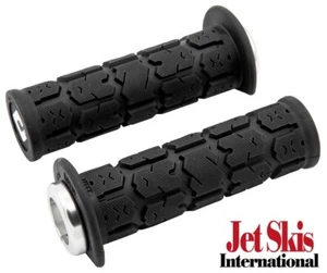 ODI 125MM Silver Black Rogue Grip Honda Aquatrax F12 R12 F12X R12X Lock on Grips - Picture 1 of 6