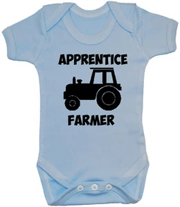 Apprentice Farmer Baby Grow Romper Bodysuit Vest Newborn-24 Months Boy Girl - Picture 1 of 6