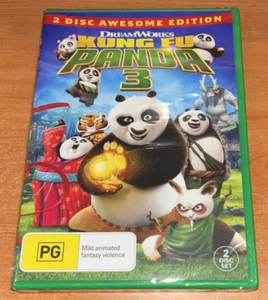 Kung Fu Panda 3 (2016 : 2 Disc DVD) Brand New Sealed In Plastic Region 4 - Picture 1 of 2