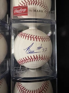 Rainer Nuñez signierter Rawlings offizieller MLB Ball authentischer Blue Jays Prospekt - Bild 1 von 2
