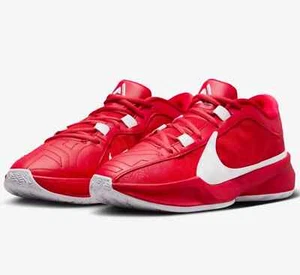 Nike Zoom Freak 5 TB University Red Retro Sneakers OG DZ2946-600 Mens Size - Picture 1 of 8