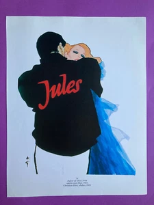 Poster René GRUAU Jules 1984 Dior illustration dessin deco affiche parfum - Picture 1 of 2