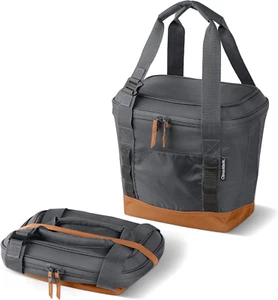 Collapsible Cooler Bag, 18 Can Beach & Travel Car Cooler, Folding Soft Cooler, S - Picture 1 of 12