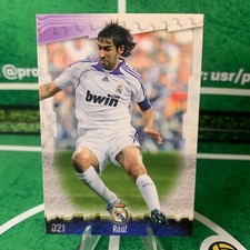 RAUL GONZALEZ 21 - REAL MADRID - MUNDICROMO LAS CHIPS DE LA LEAGUE 2005 CARD