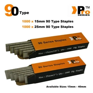 90 Type Staples: Size 15mm + 25mm ( MIXED 2000 Staple Handy Pack ) - Picture 1 of 4
