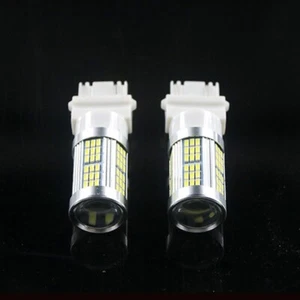 2Pcs White 102-SMD LED 3156 3157 Backup Reverse Light Bulbs - Picture 1 of 1
