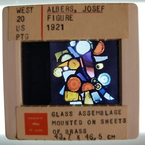 Josef Albers "Figure" 1921 Art 35mm Glass Slide - Picture 1 of 4