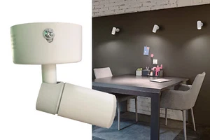 Faretto LED Spot 3W Luce Fredda Bianco Vetrina Negozio Applique Moderno - Foto 1 di 6