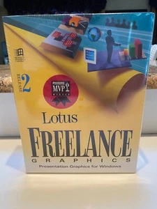 LOTUS FREELANCE GRAPHICS  RELEASE 2 PRESENTATION GRAPHICS FOR WINDOWS NEW SEALED - Picture 1 of 3