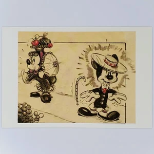 Mickey Mouse Postcard Minnie Mouse Nifty Nineties Disney Clearance Concept Art - Picture 1 of 2