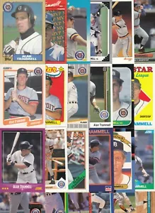 Carte da baseball vintage ALAN TRAMMELL 25 ct - tutte diverse - Foto 1 di 1
