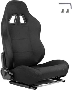 Hottoby Schwarz Gaming-Stuhl mit verstellbarem Double Slide for Race Sim Cockpit - Bild 1 von 6
