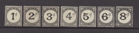 Trinidad & Tobago - SG# D18 - D24 MH (few h rems) / wmk script CA - Lot 1121241 Cover