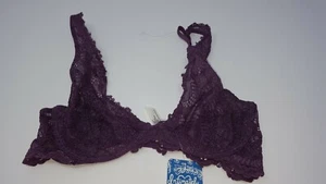 NWT $48 Free People size 32B Amethyst lace bralette NEW bra - Picture 1 of 3