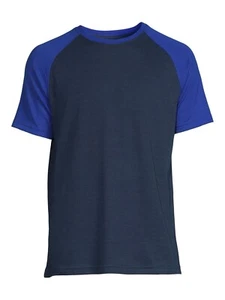 George Men's Raglan Tee Moisture Wicking with Short Sleeves 3XL P117 - Picture 1 of 10