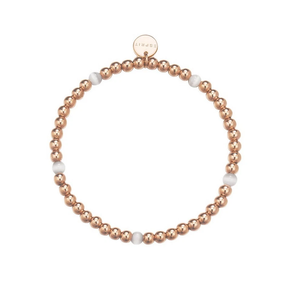 Esprit Damen Armband Edelstahl rosé Spheres white ESBR11641C165 - Bild 1 von 1