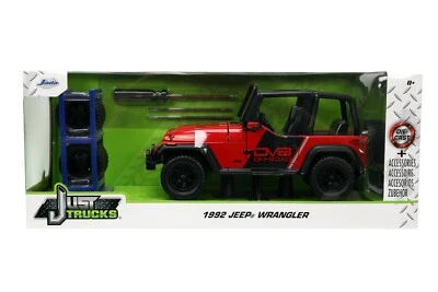 JUST TRUCKS 1992 JEEP WRANGLER WITH RACK 1:24 DIE-CAST JADA 2024 - Image 1 of 4