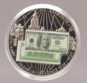 2001 Banknote of the USA Coin $100 Benjamin Franklin American Mint H 00935 - Picture 1 of 5