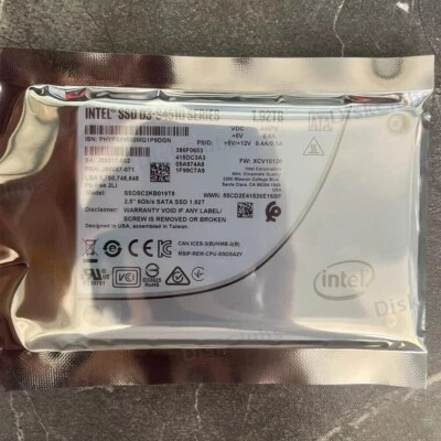 Intel D3 S4510 Series 1.92TB SATA 6Gb/s 2.5" SSDSC2KB019T8P SSD 95%+ Health - Bild 1 von 2
