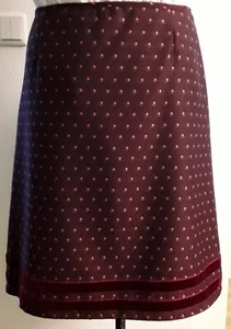 Neu,Berwin &Wolff/Trachtmacher,Damen Trachtenrock,Webstoff,Gr.40,Beere,Samtbände - Bild 1 von 5