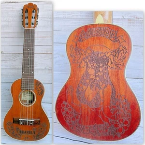 Alulu Solid Mahogany wood Classical Head Tenor Guitarlele , HU1314 - Picture 1 of 15