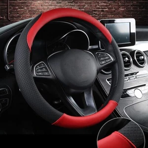 Universal For TOYOTA PU Leather Car Steering Wheel Cover Non-Slip Protector 15" - Picture 1 of 8