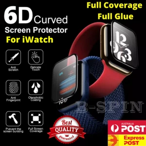 For Apple iWatch 9 8 7 6 5 SE 45/44/42/41/40/38mm Tempered Glas Screen Protector - Picture 1 of 43