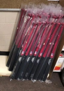 12 HARD 2 THE CORE (tm) ink dotted P-72 Maple bats Ebony Black BARREL RED HANDLE - Picture 1 of 1