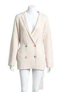 Vince Beige Cashmere And Wool Blend Cardigan Size S - Picture 1 of 4