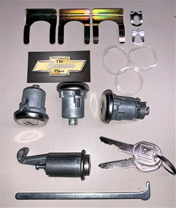 1967 CAMARO * GLOVE BOX * TRUNK * DOORS * LOCK SET SAME KEY NEW # 128 - Picture 1 of 1