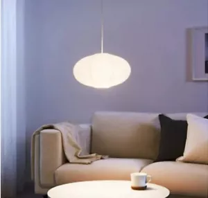 IKEA Solleftea 52cm White Rice Paper Pendant Ceiling Light Shade Maria Vinka New - Picture 1 of 7
