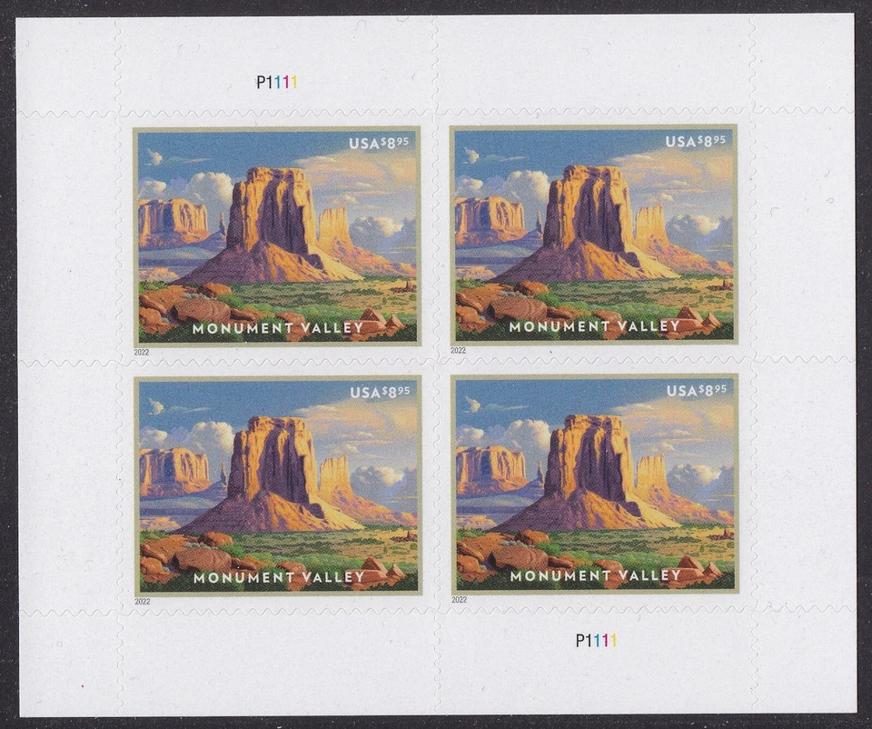 US 5666 Priority Mail Monument Valley $8.95 sheet 4 MNH 2022 Feb 25 - Image 1 of 1