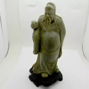 SHOU LAO XING Shouxing CHINESISCHER GOTT LANGLEBIGKEIT LEBEN STATUETTE 7" HOCH - Bild 1 von 8
