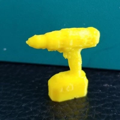 RC 1/10 Scale Yellow Handheld Portable Power Drill Tool Rock Crawler Accessories - Image 1 of 4