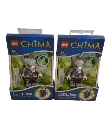 Lego LED Lite Keychain - Legends of Chima Worriz Wolf Lot of 2, Have Scratches - Image 1 of 4