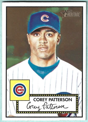 2001 年 Topps Heritage - Corey Patterson - #23 - 芝加哥小熊队 - 红色 - NrMt — 第 1/4 张图片