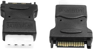 3Pcs SATA Male to Molex Female Adapter, 15 Pin SATA Male to 4 Pin Molex Female - Picture 1 of 12