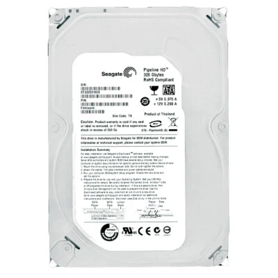 Hard Drive Seagate 320GB ST3320310CS 8MB Cache 5900RPM SATA II 3.5'' Inch - Image 1 of 4