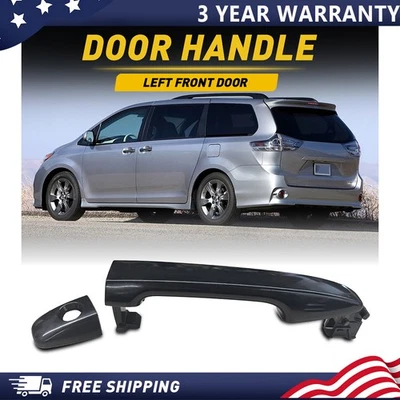 Manija de puerta exterior delantera izquierda lado del conductor negra I para Toyota Sienna 2011-2016 Foto 1 de 4
