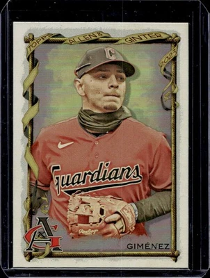 Andres Gimenez 2023 Topps Allen & Ginter #116 Silver Portrait Hot Box - Image 1 of 2