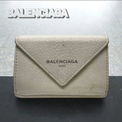 Cartera BALENCIAGA Compacta Cuero Blanco Mujer De Japón i14124 Foto 1 de 4