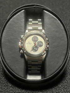 LEXUS IS300 Lexus Chronograph Men's Wristwatch Silver Black Analog Unused New - Picture 1 of 12