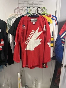 🏒 1991 Equipo Canadá 🚨 #99 Wayne Gretzky 🥅 Camiseta de hockey Talla 54 2XL🆕 - Imagen 1 de 11