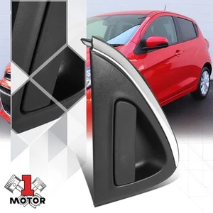 [Lado trasero derecho] Manija de tracción exterior cromada negra para Chevy Spark 16-21 - Imagen 1 de 6